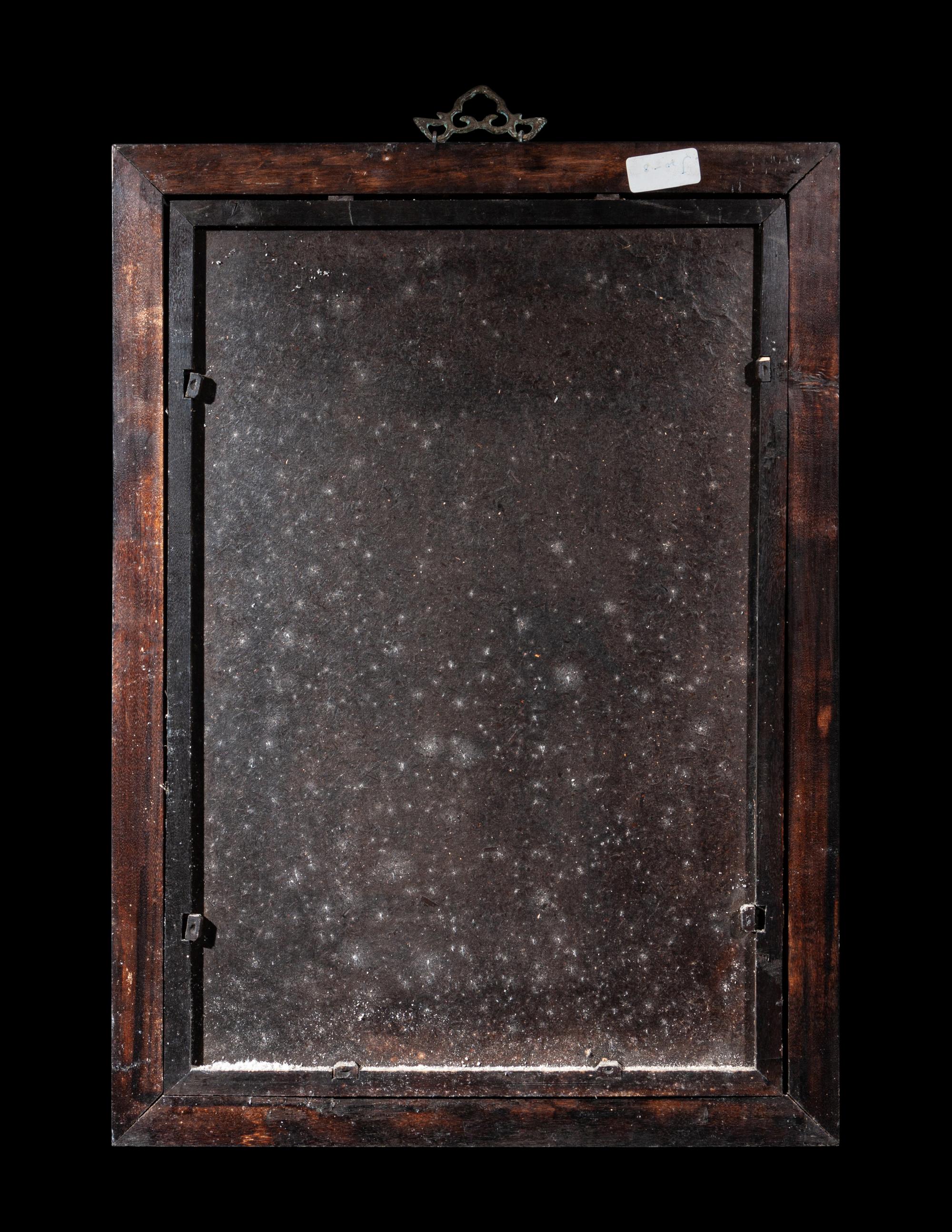 Three Chinese Reverse Glass Paintings