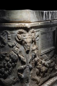 A Roman Marble Cinerary Urn