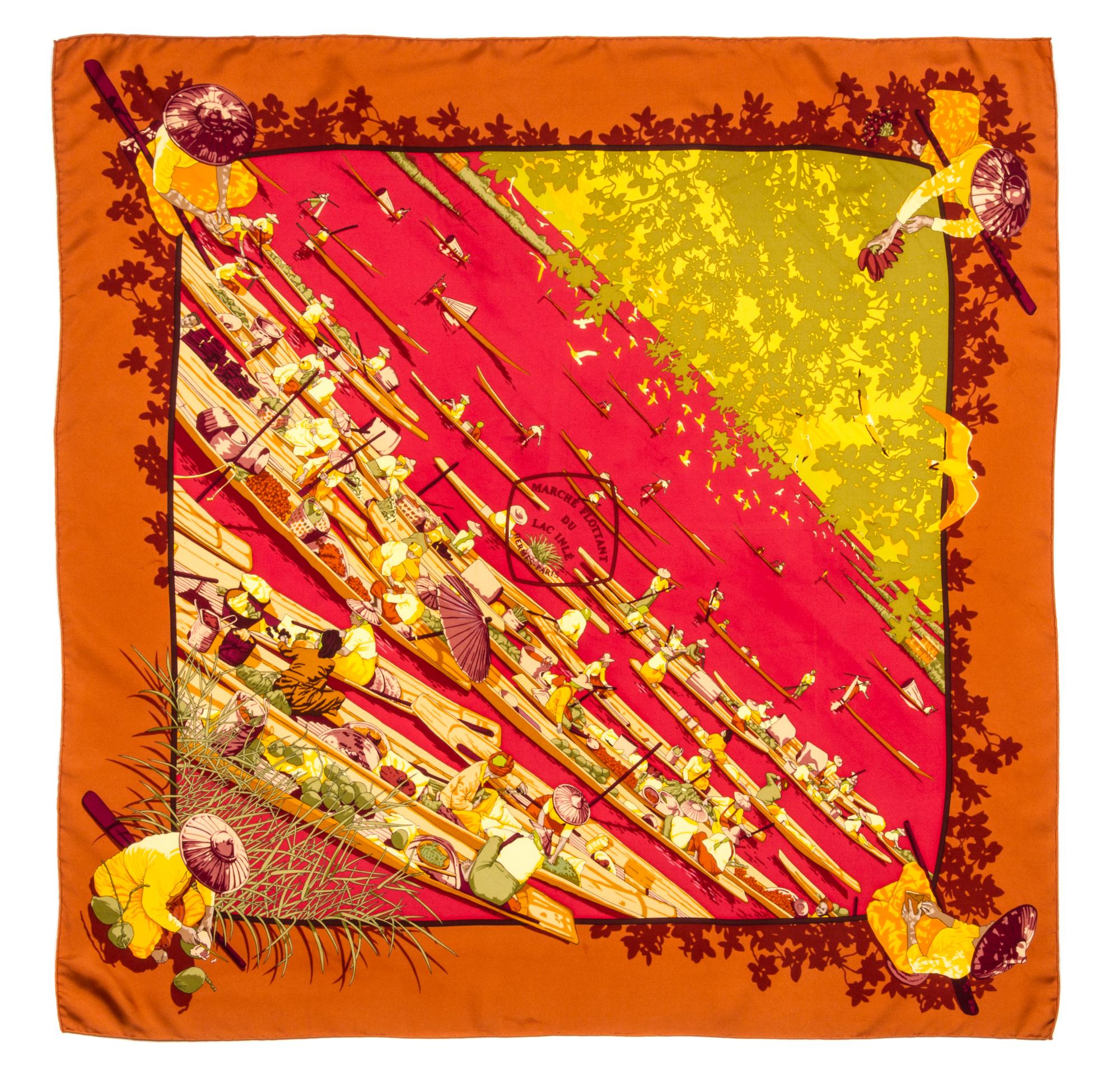 An Hermes 90cm Silk Scarf, 36"x36".