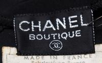 A Chanel Black Skirt Ensemble, Blouse size 34.