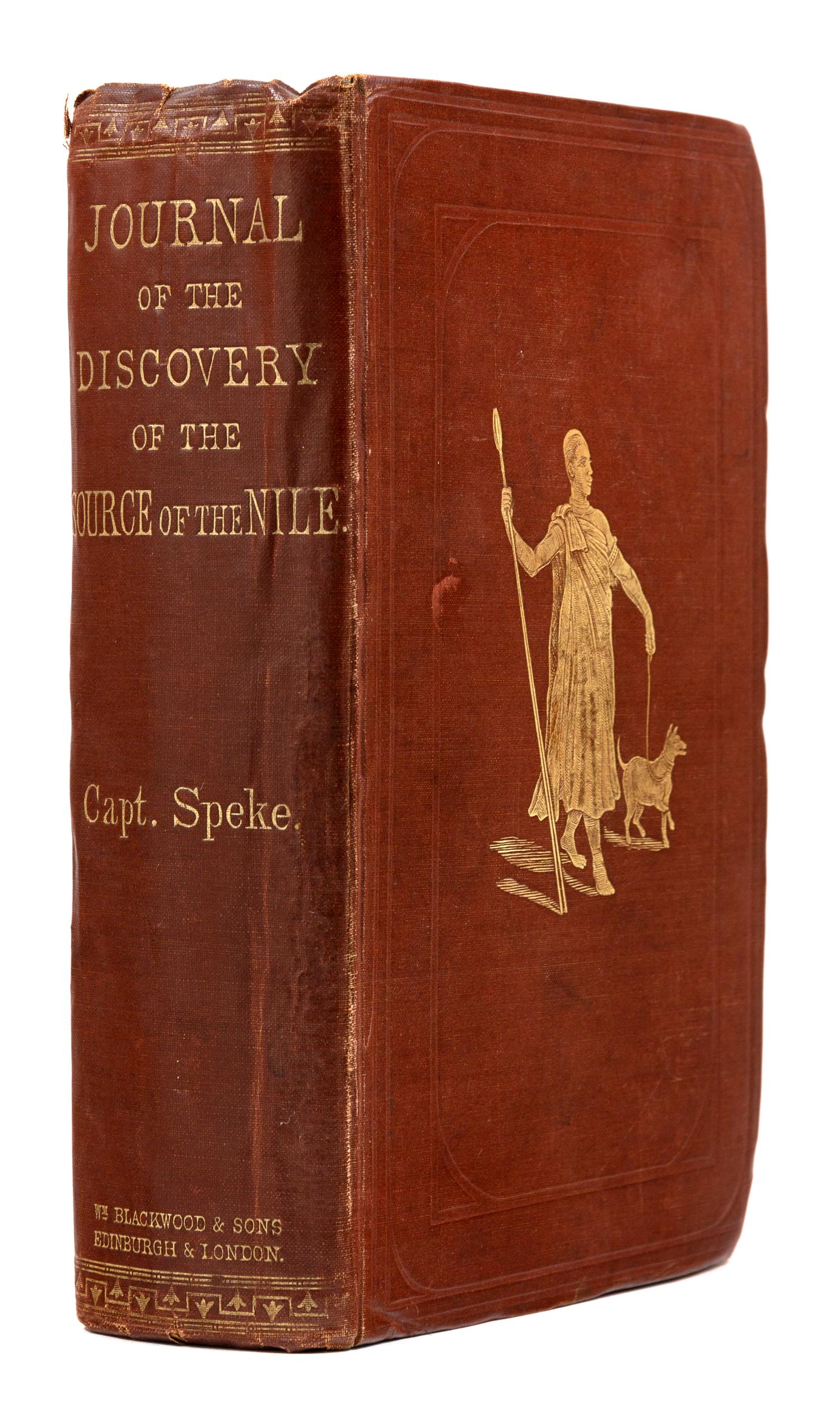 SPEKE, John Hanning (1827-1864). Journal of the Discovery of the Source of the Nile. Edinburgh and London: William Blackwood and Sons, 1863.