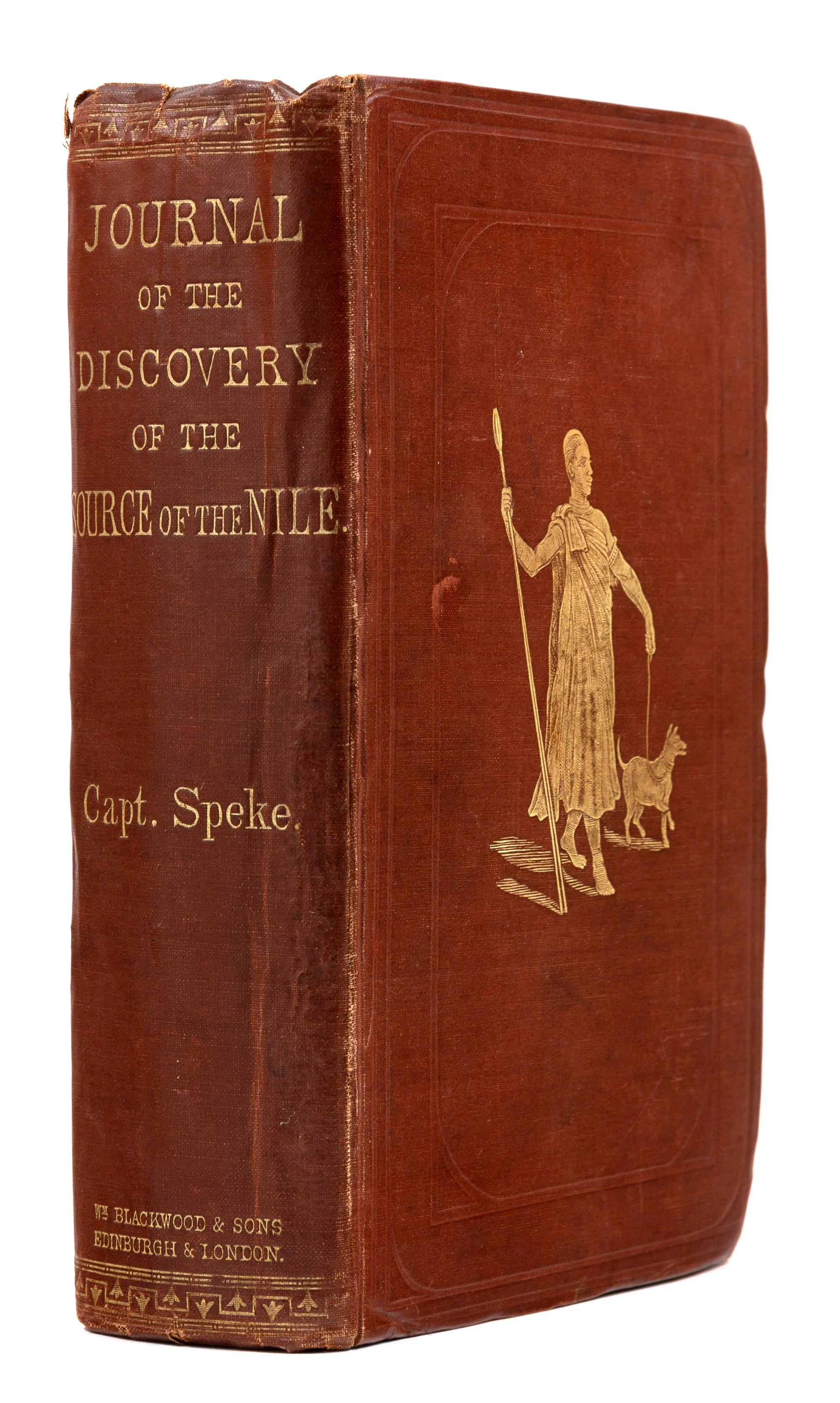 SPEKE, John Hanning (1827-1864). Journal of the Discovery of the Source of the Nile. Edinburgh and London: William Blackwood and Sons, 1863.