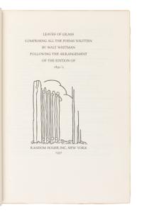 [FINE PRESS - GRABHORN PRESS]. WHITMAN, Walt (1819-1892). Leaves of Grass . New York: Random House, 1930.
