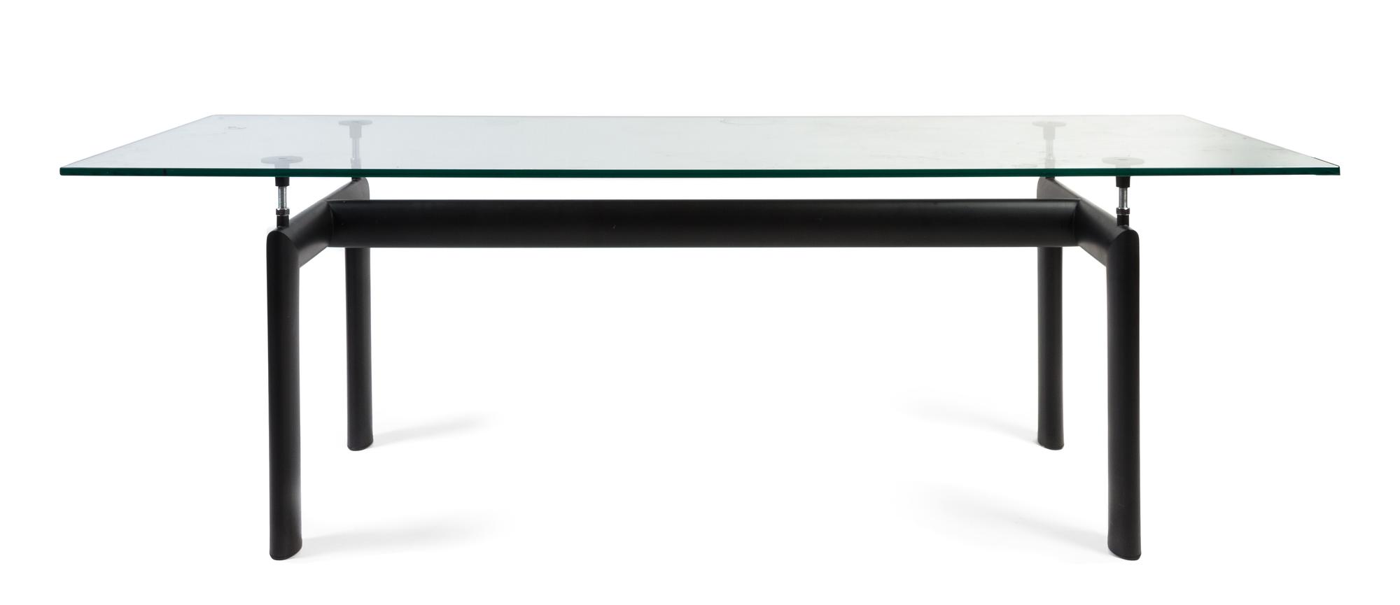 A Le Corbusier for Cassina Model LC6 Table Height 29 x width 88 x depth 33 1/2 inches.