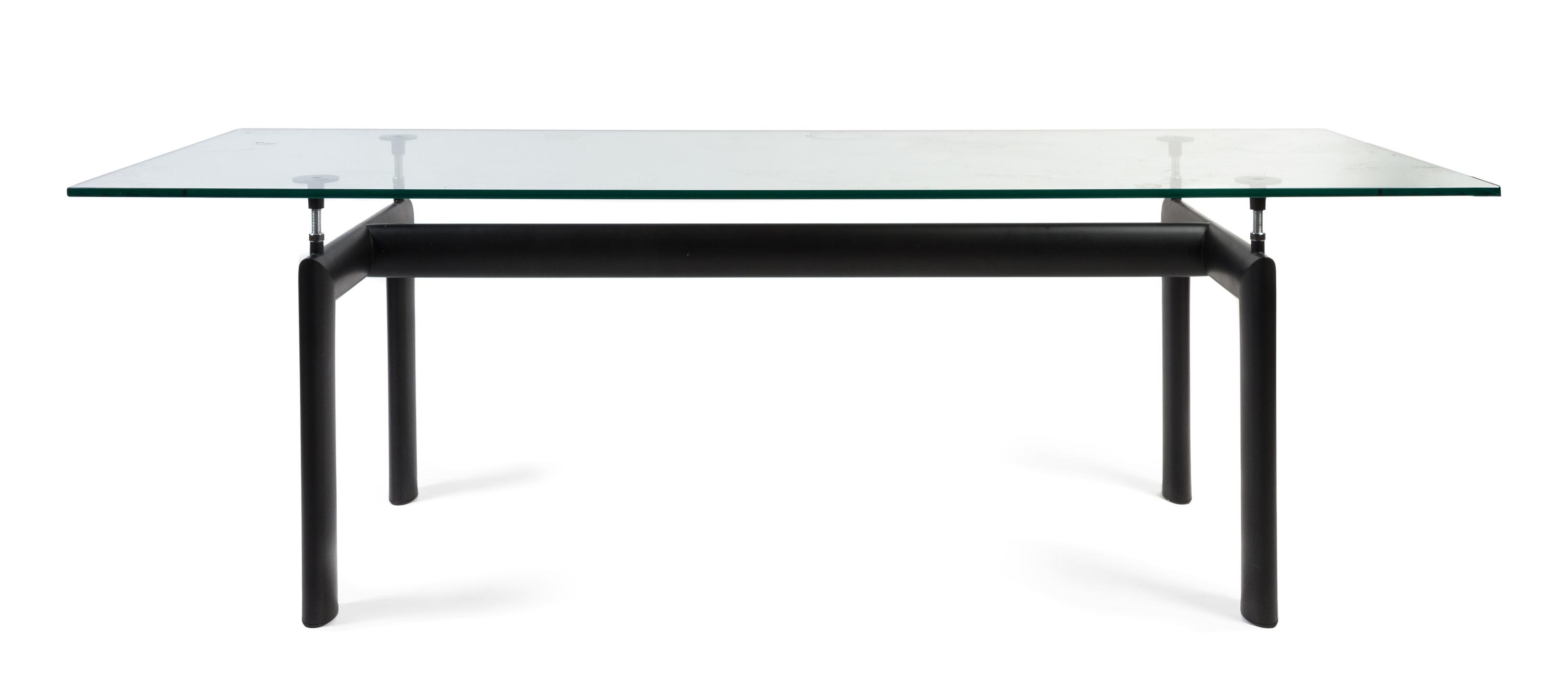 A Le Corbusier for Cassina Model LC6 Table Height 29 x width 88 x depth 33 1/2 inches.