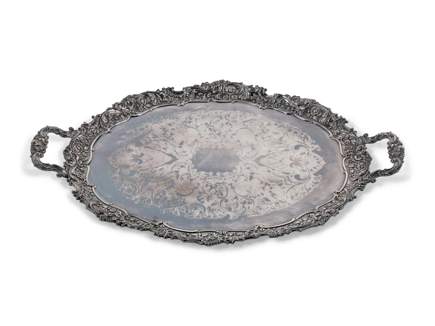 An English Silver-Plate Tray