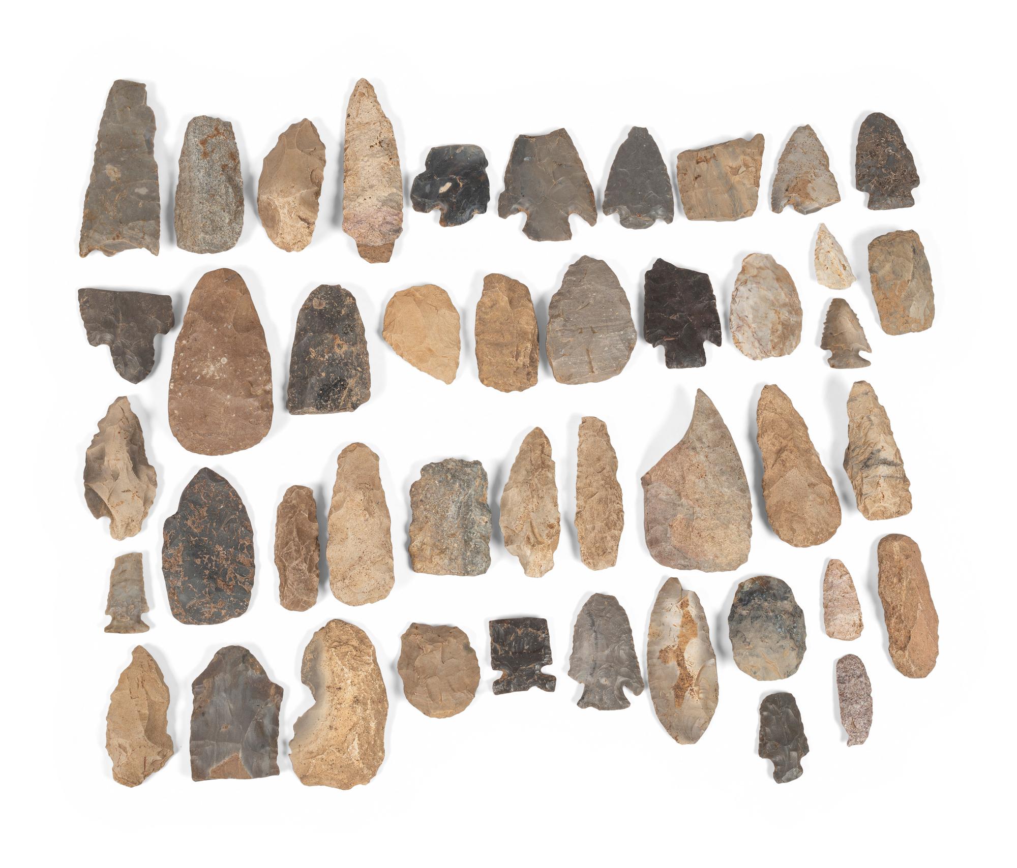 Two Cigar Boxes of Broken Points and Flint Chips