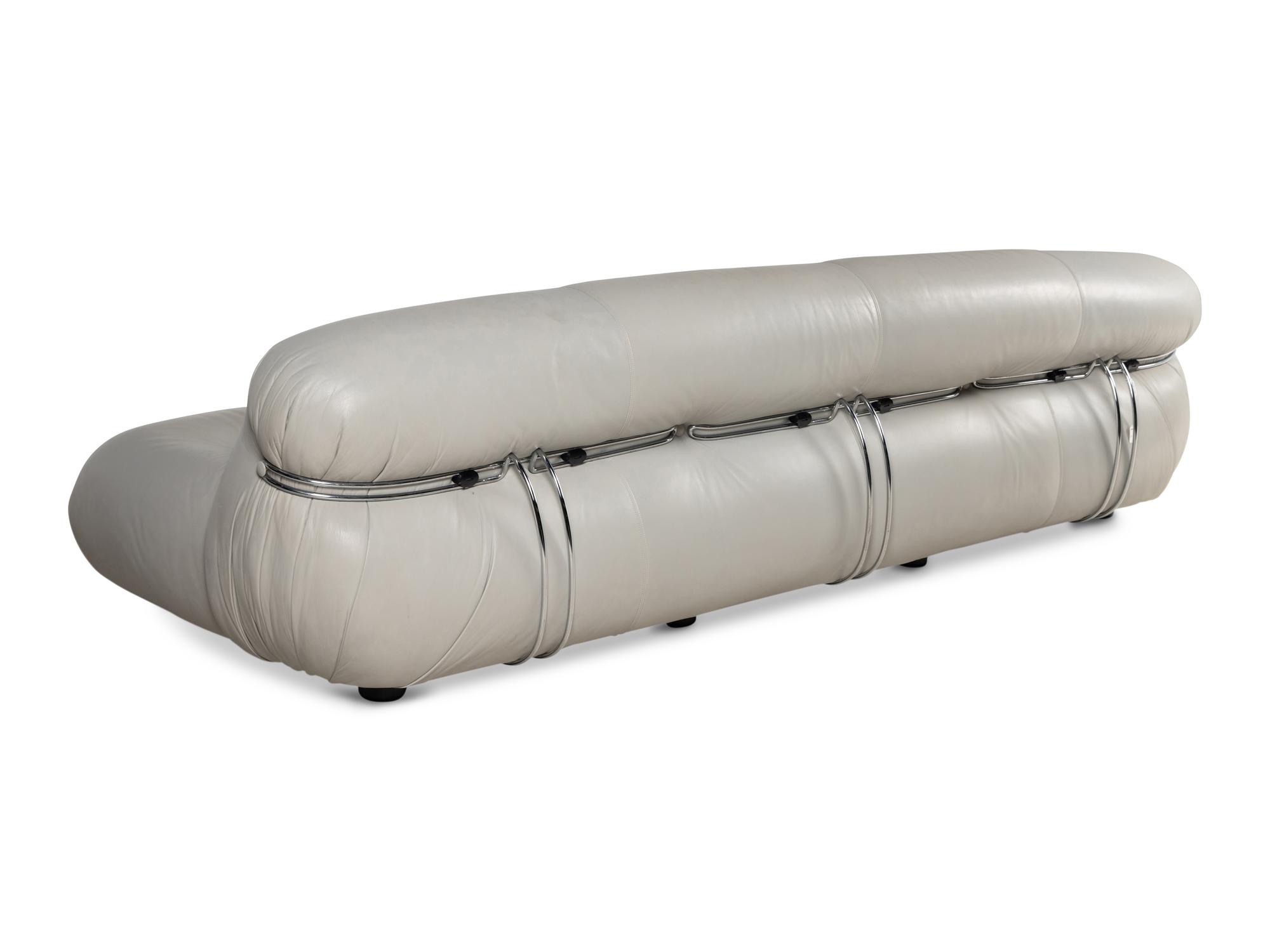 Large Soriana Sofa and Ottoman Cassina, Italy 1970
