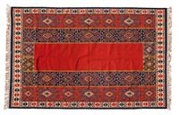 A Caucasian or Turkish Kilim Rug 8 feet 1 inch x 5 feet 3 inches. — 20TH CENTURY