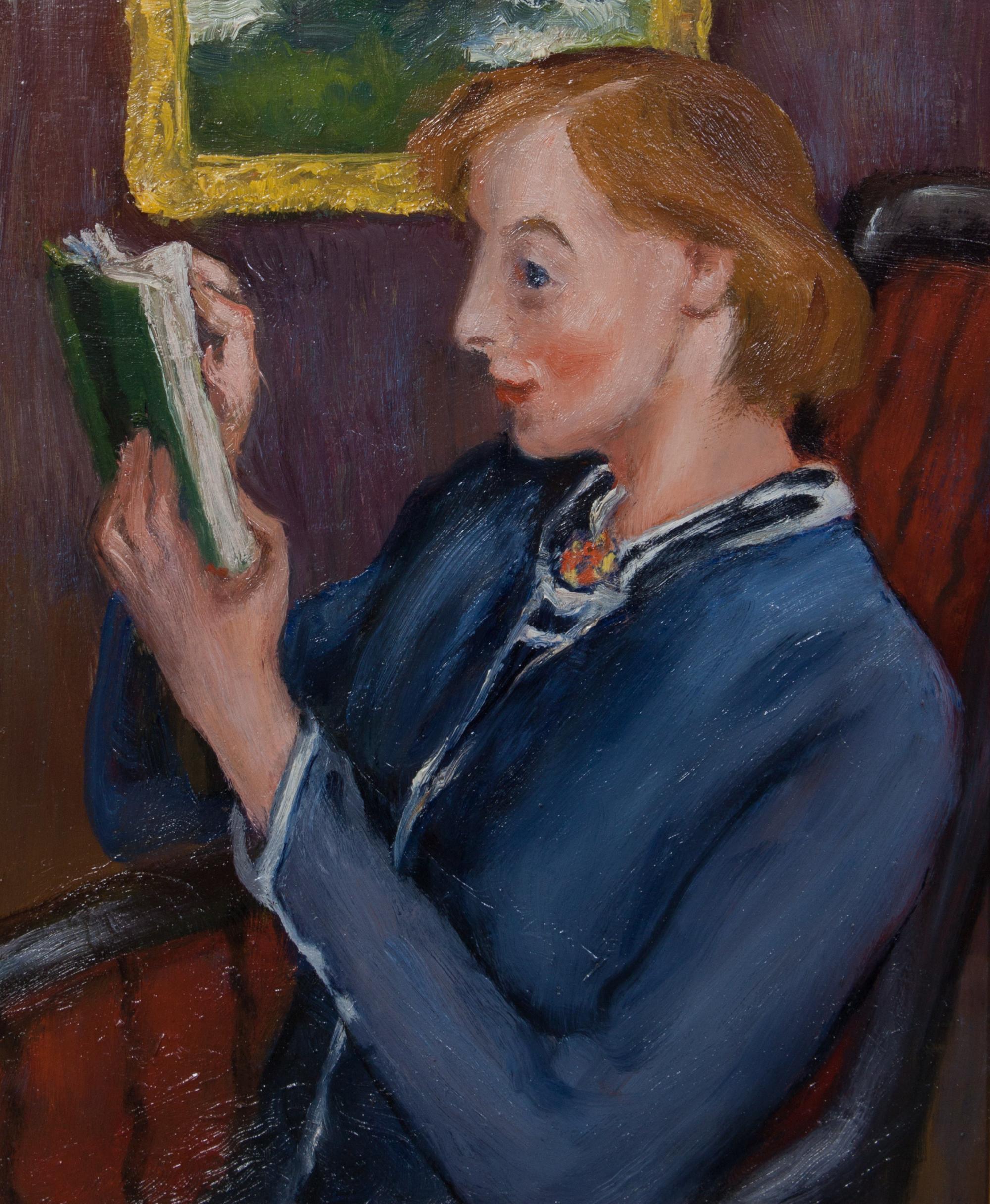 Martin Petersen, (American, 1866-1956), Woman Reading