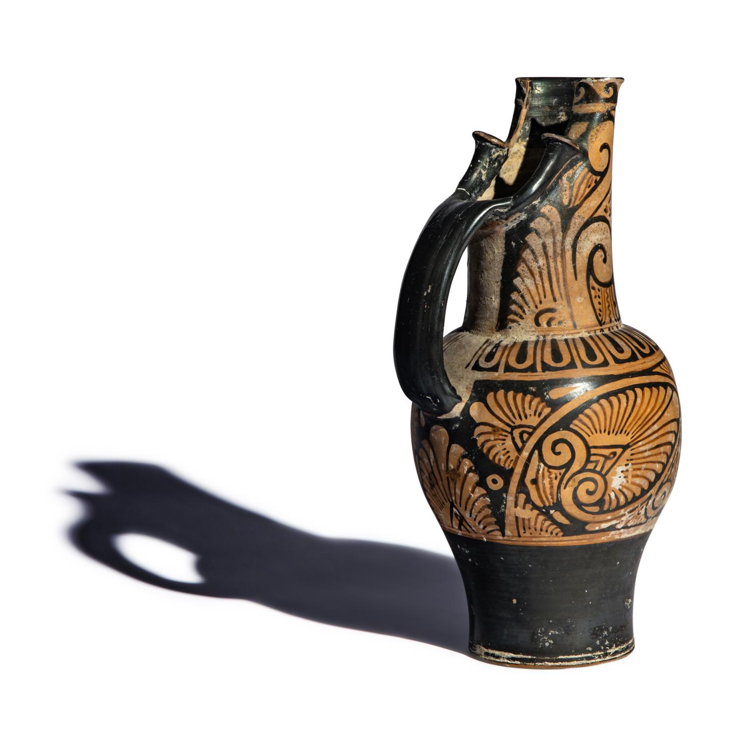 An Etruscan Caeretan Red-Figured Oinochoe