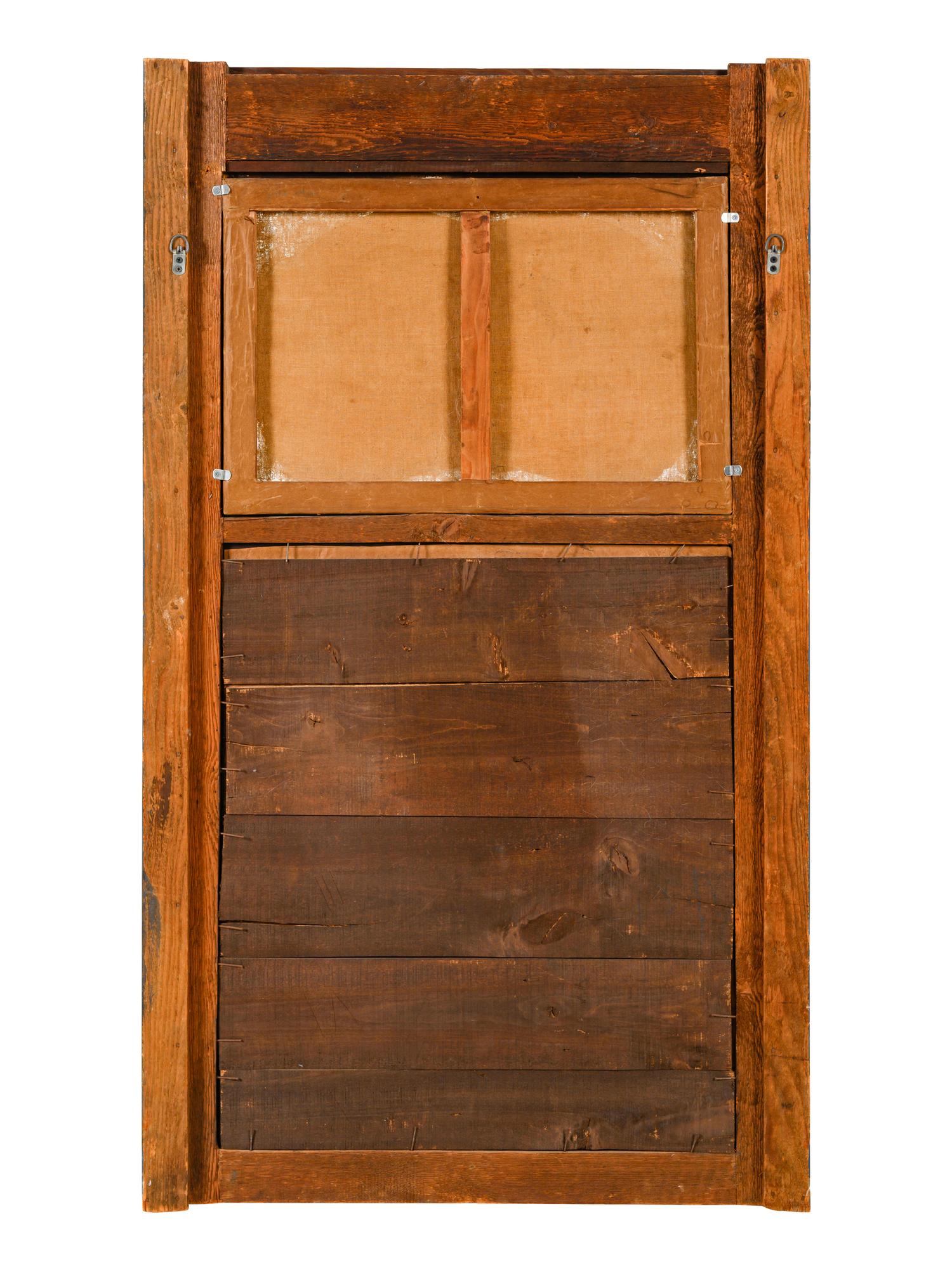 A French Painted Trumeau Mirror