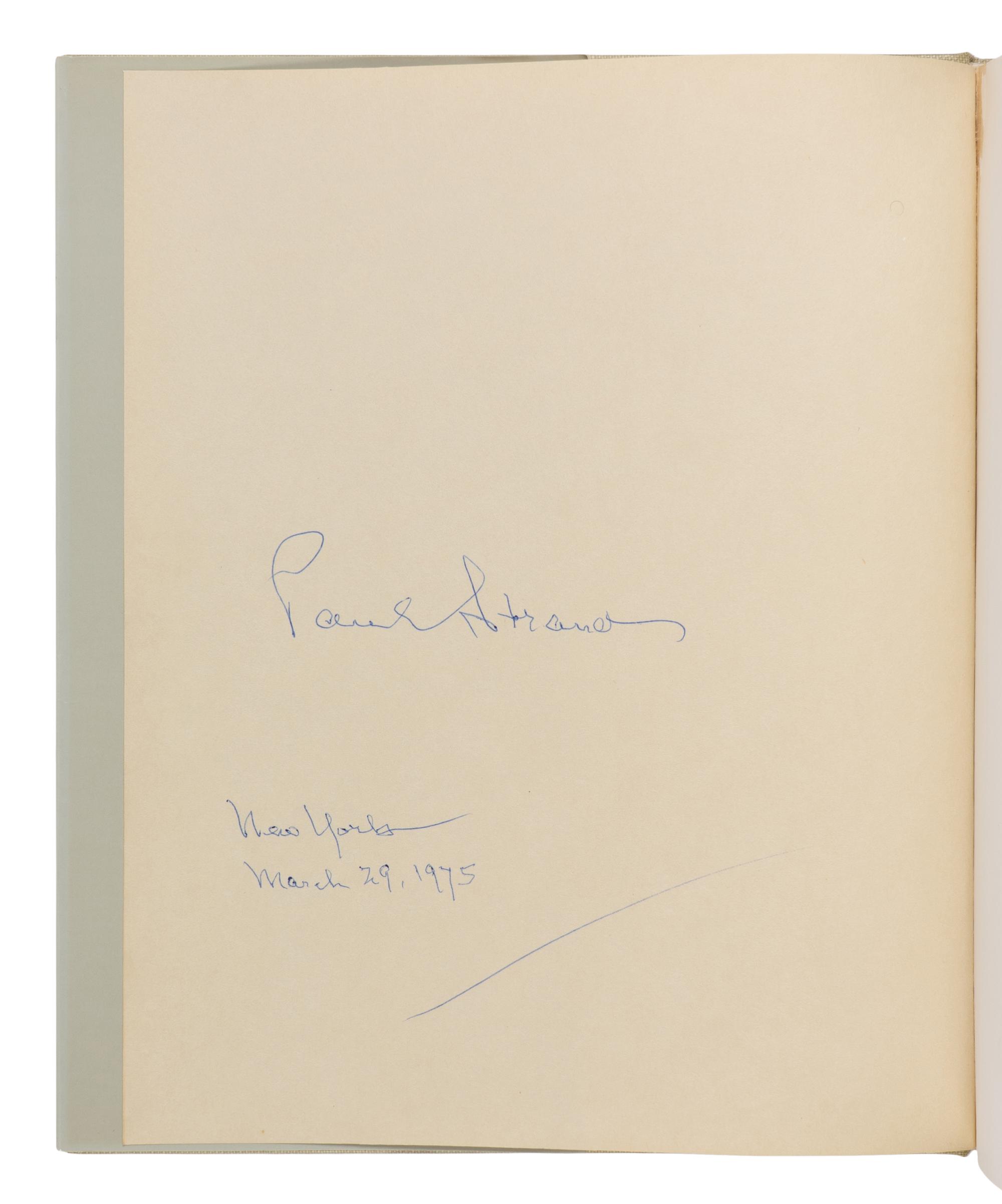 [PHOTOGRAPHY]. STRAND, Paul (1890-1976). A Retrospective Monograph the Years 1915-1946 [and] 1950-1968 . New York: Aperture, 1971.