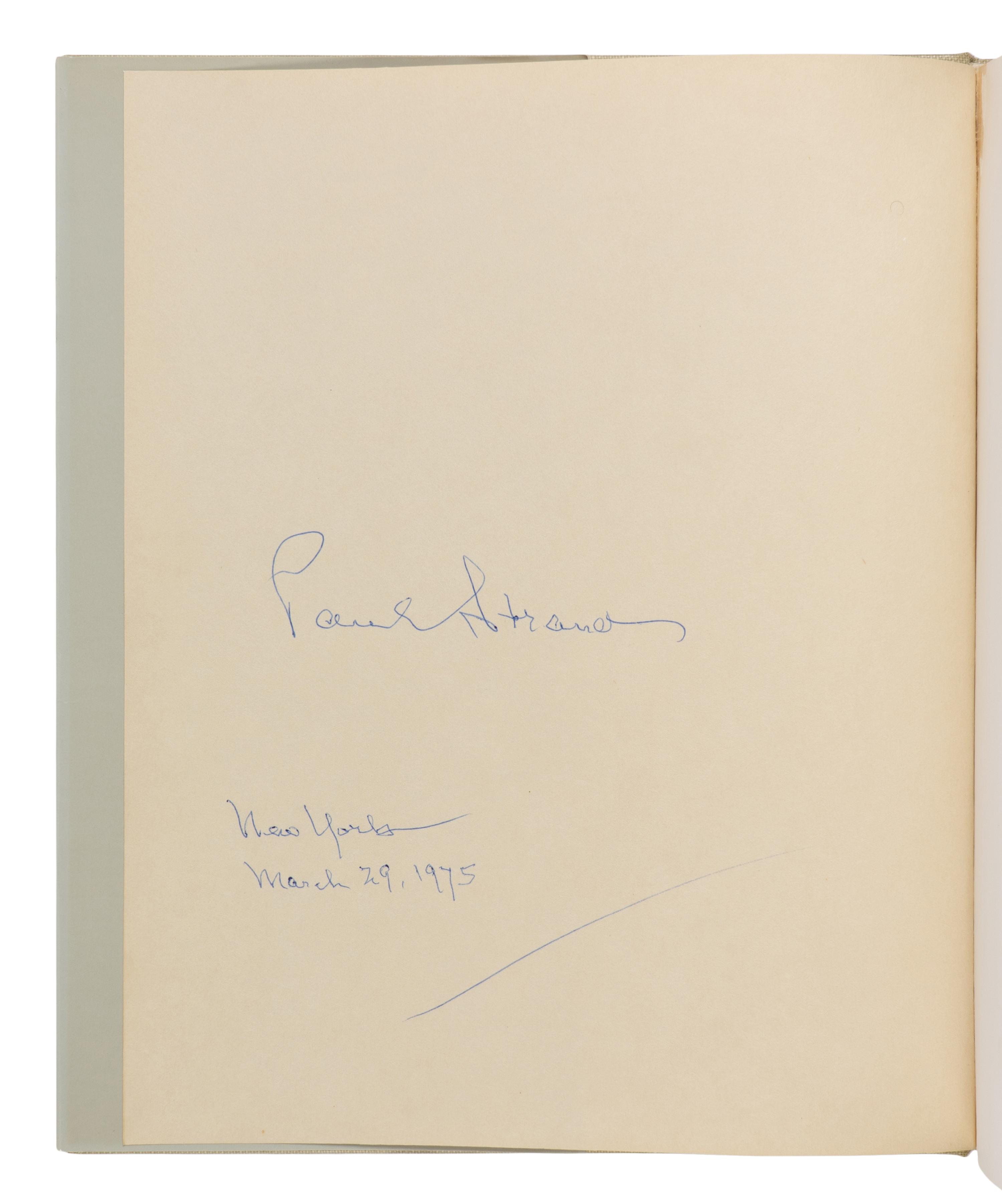 [PHOTOGRAPHY]. STRAND, Paul (1890-1976). A Retrospective Monograph the Years 1915-1946 [and] 1950-1968 . New York: Aperture, 1971.