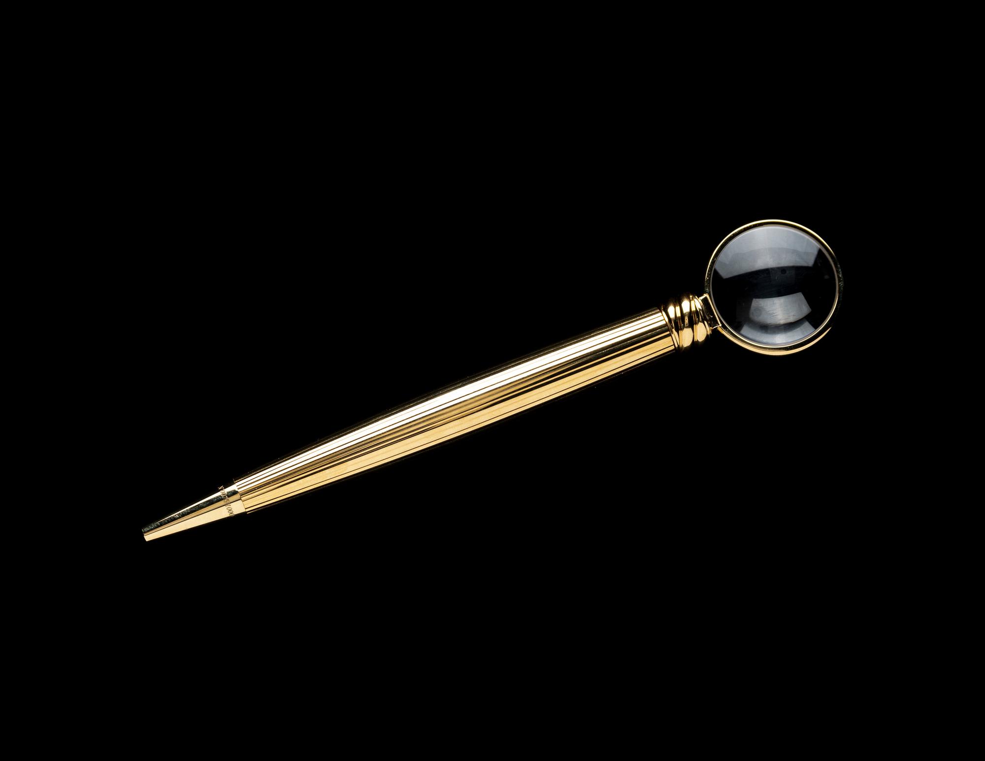 A Cartier Gold-Plated Loupe Limited Edition Ballpoint Pen
