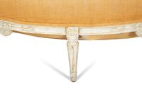 A Louis XVI Style Gray-Painted Canape