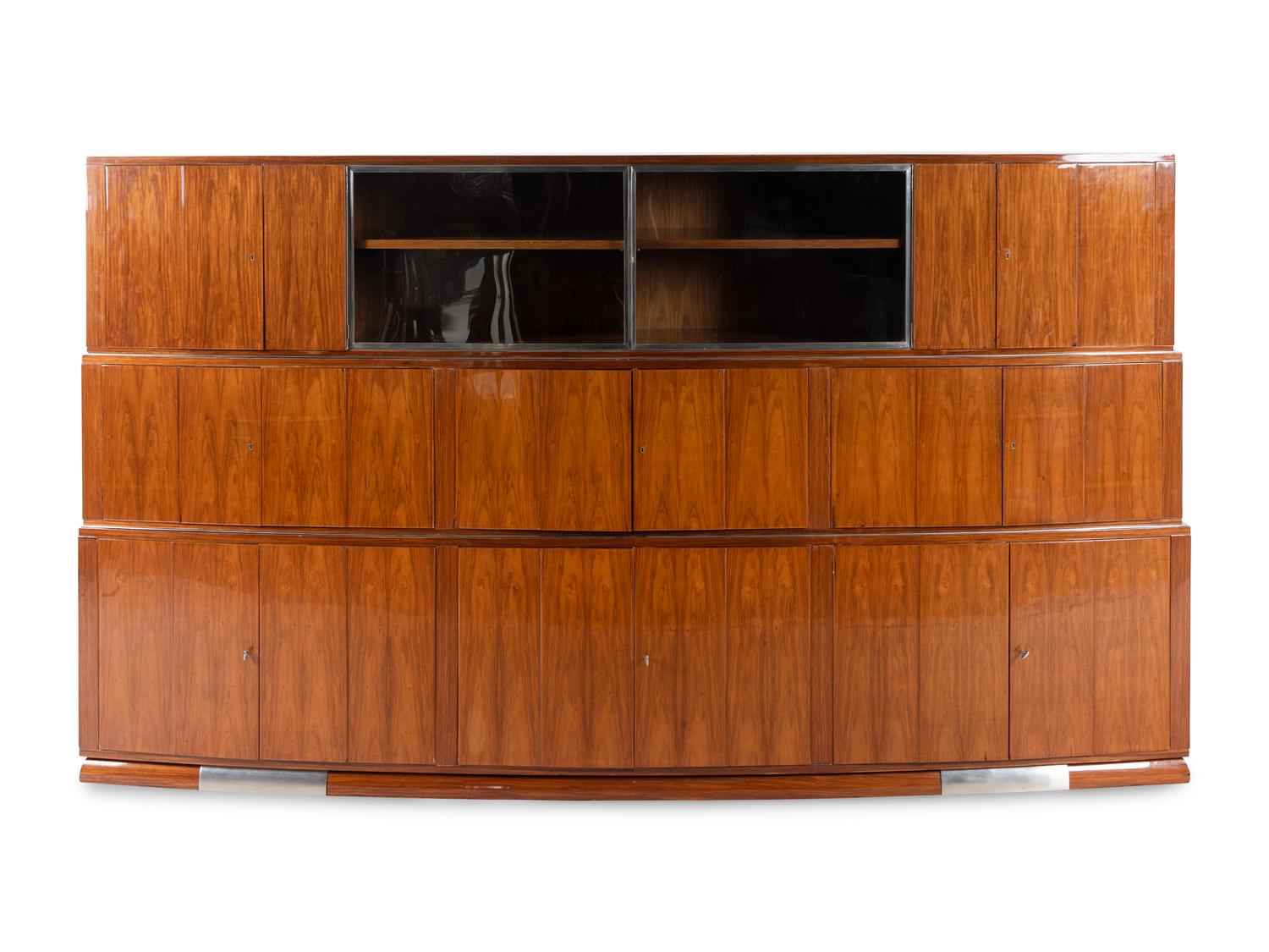 A Pair of Art Deco Mahogany Cabinets
