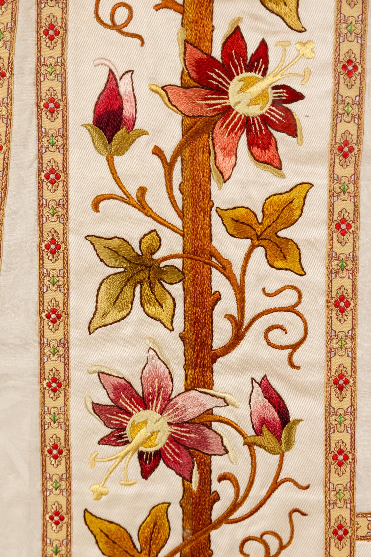 A Pair of Framed Embroidered Vestments