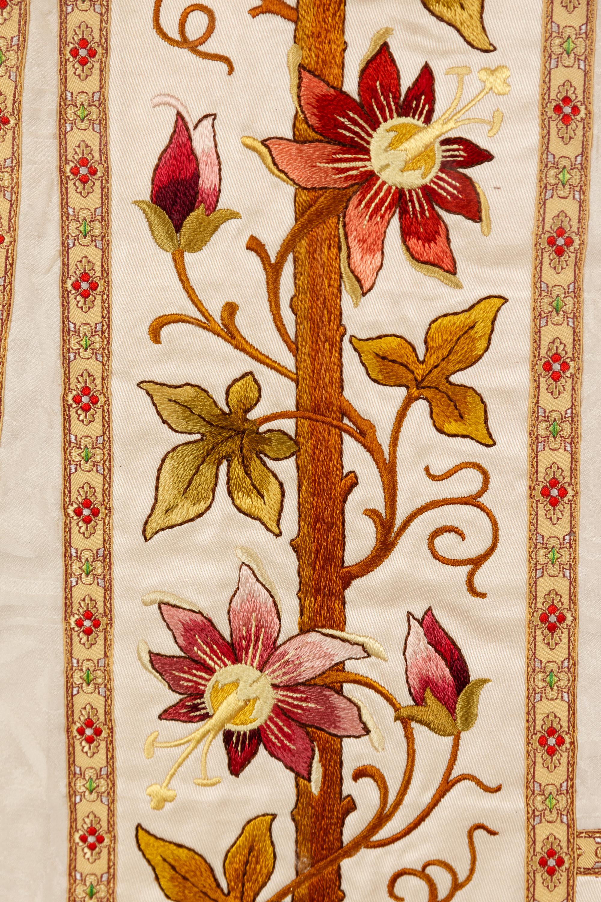 A Pair of Framed Embroidered Vestments