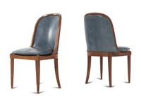 A Set of Four Directoire Walnut Chairs
