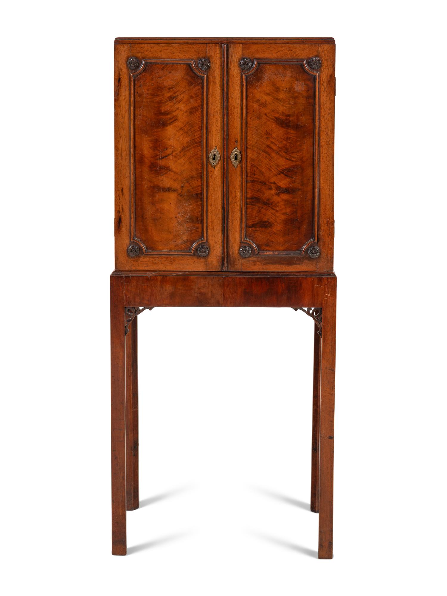 A George III Mahogany Chest on Stand