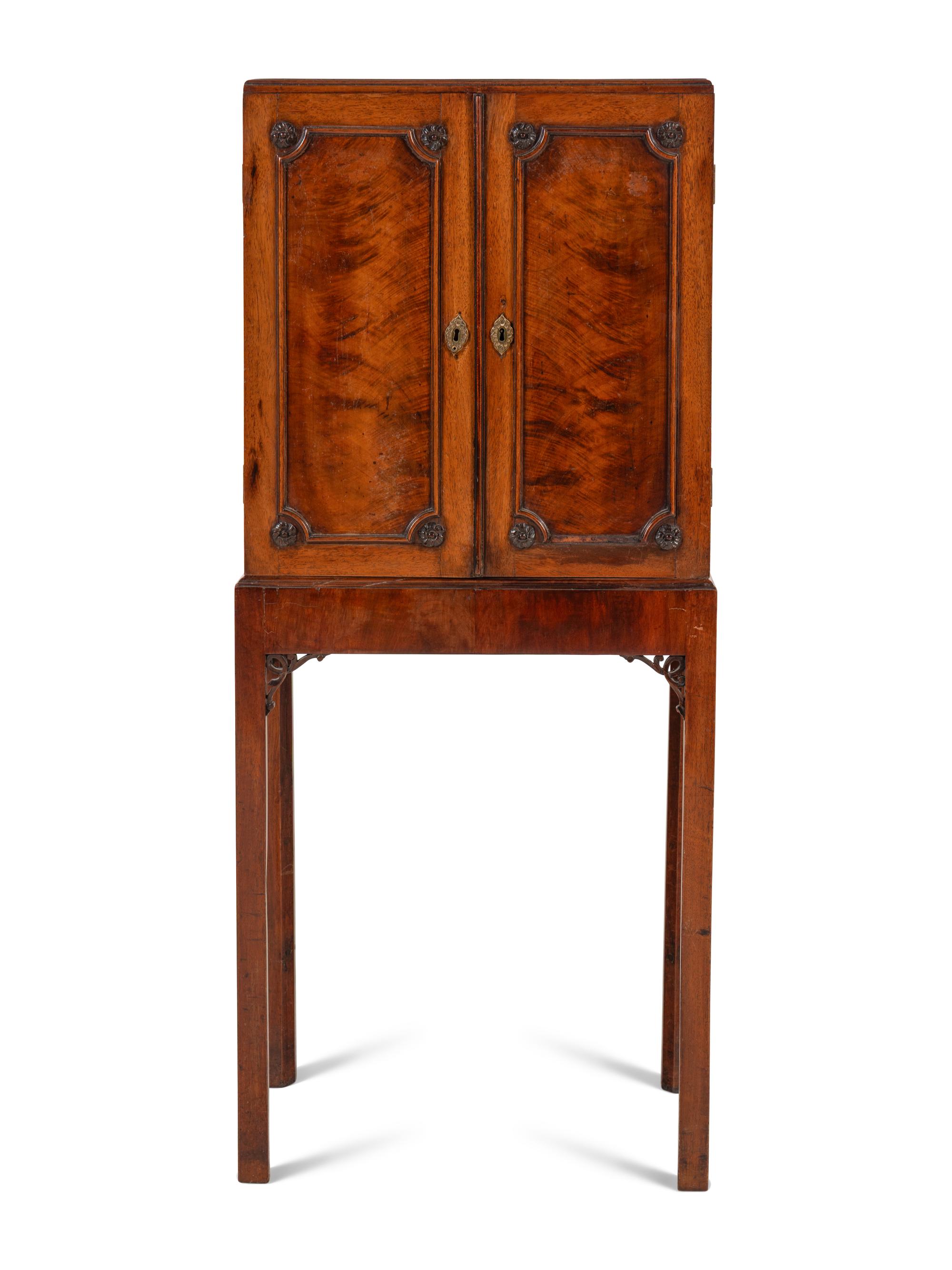 A George III Mahogany Chest on Stand