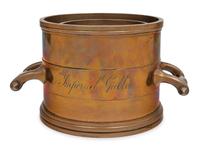 A Set of Eight English Brass Graduated Imperial Bushel Measures