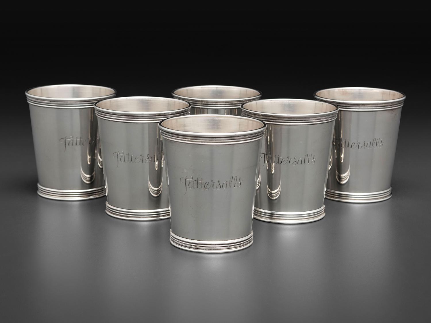 Six American Silver Julep Cups