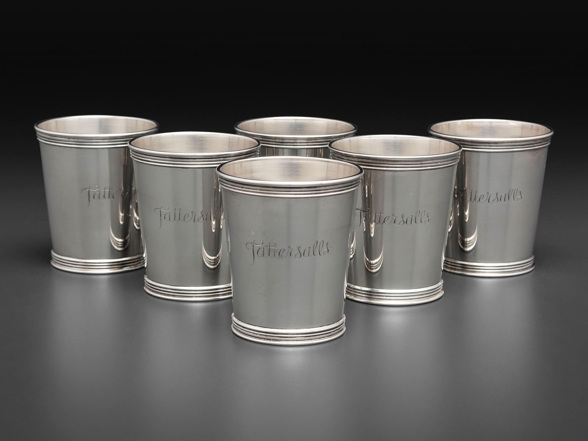 Six American Silver Julep Cups