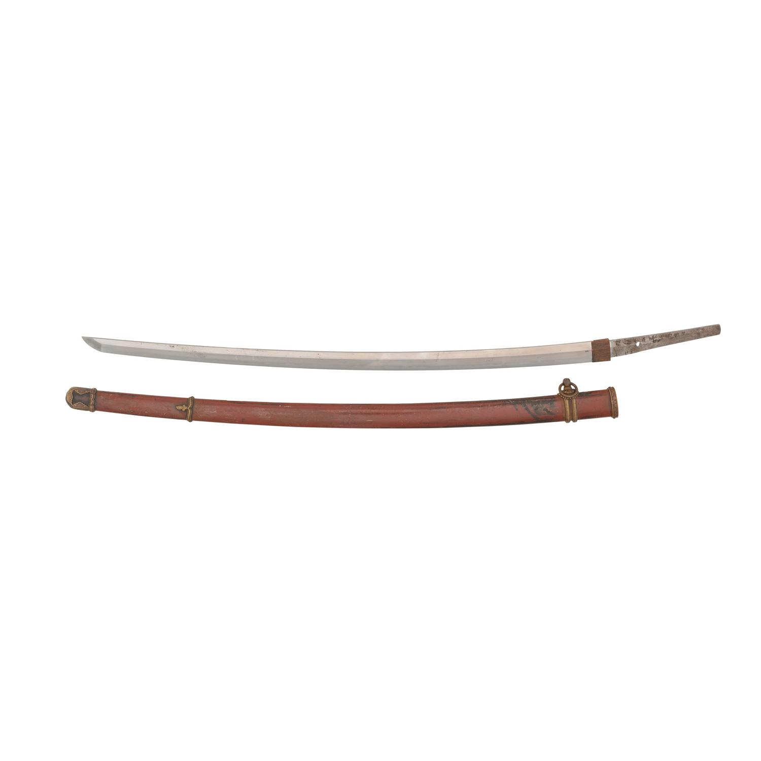 Signed WWII-era Japanese Katana in Shin Gunto Saya