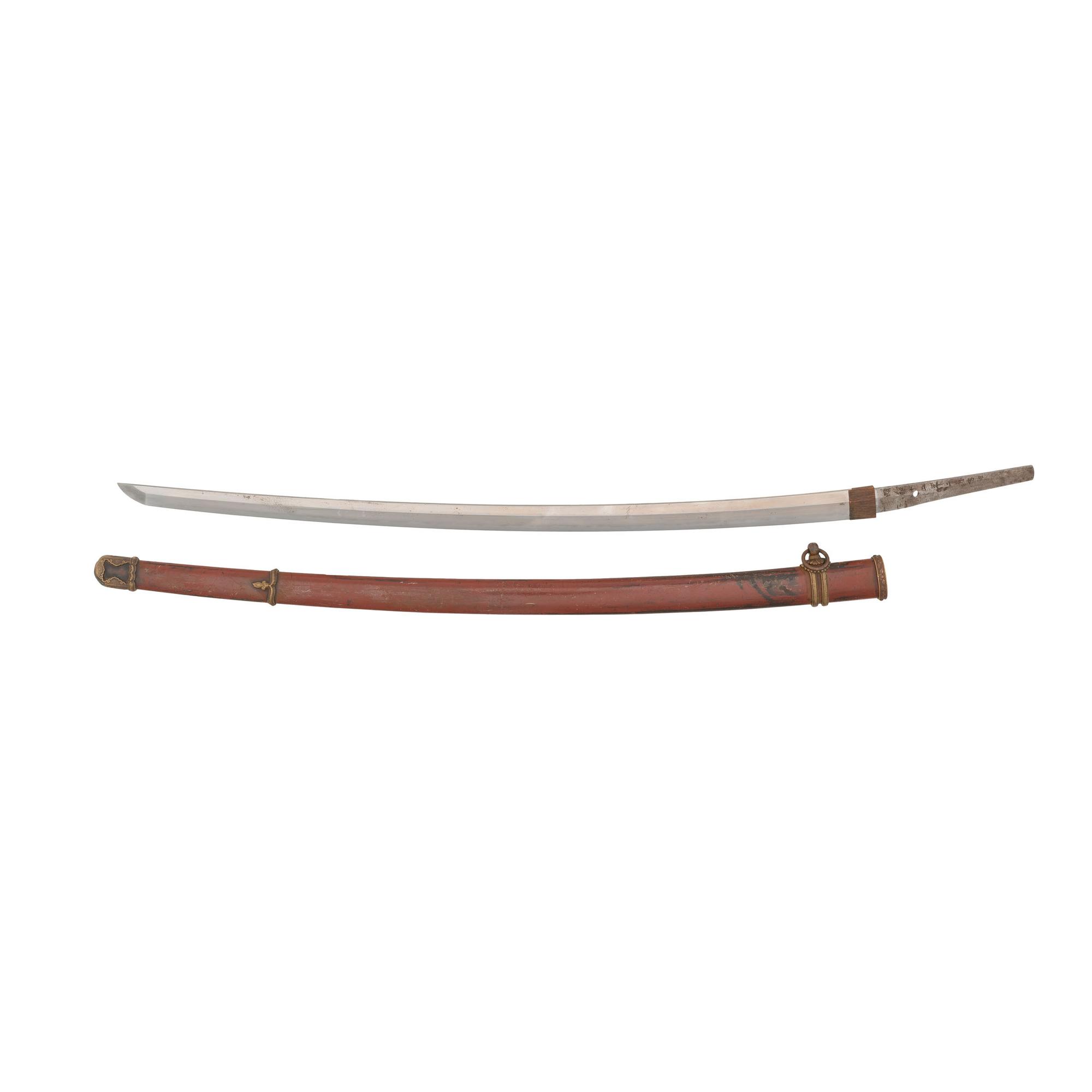 Signed WWII-era Japanese Katana in Shin Gunto Saya