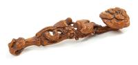 A Small Boxwood Scepter Length 7 inches. — 19TH CENTURY