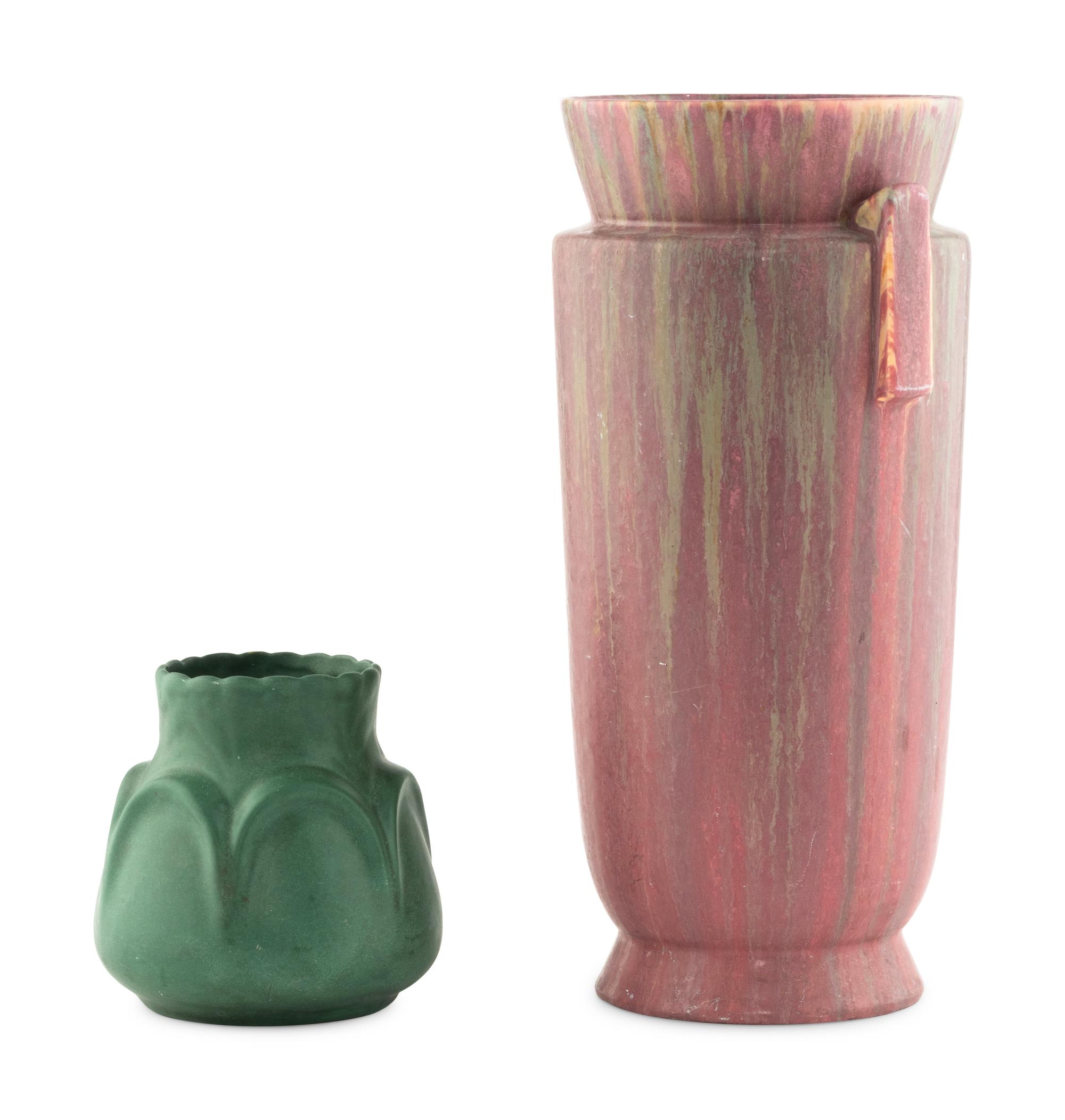 Two Roseville Pottery Vessels