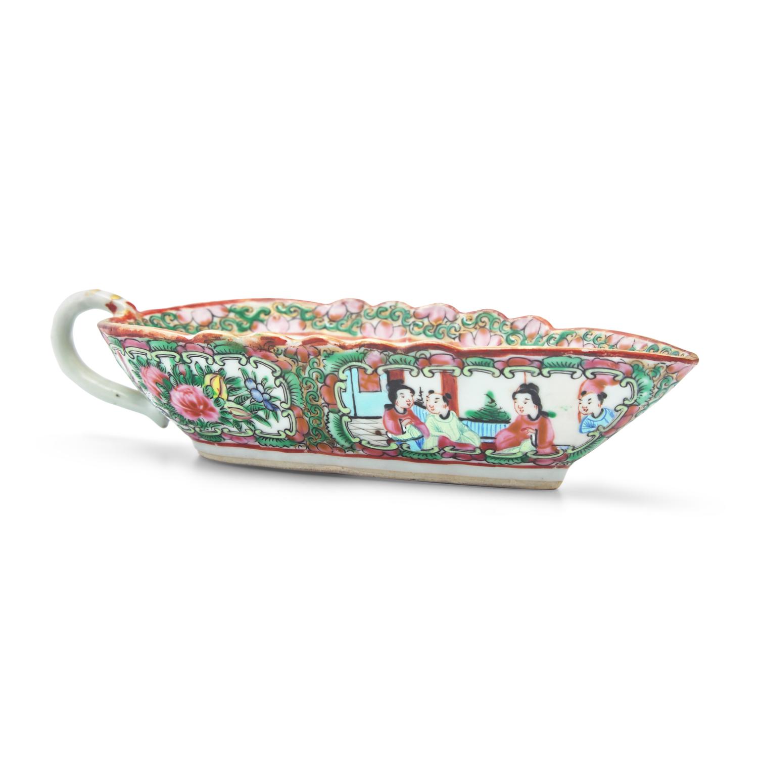 An Assorted Group of Chinese Export Porcelain Rose Medallion and Rose Mandarin Tablewares