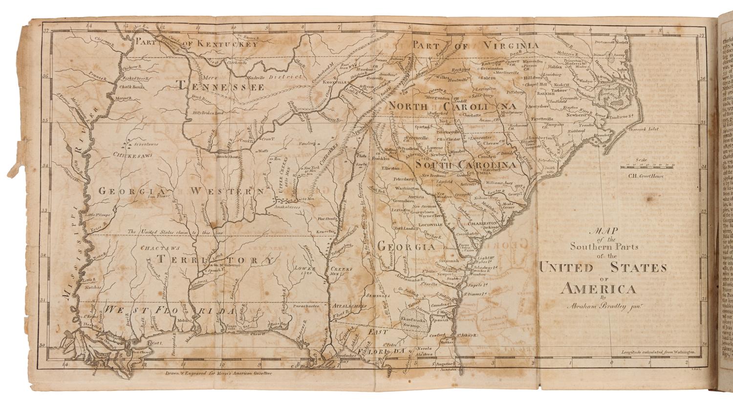 MORSE, Jedidiah (1761-1826). The American Gazetteer. Boston: S. Hall, 1797.