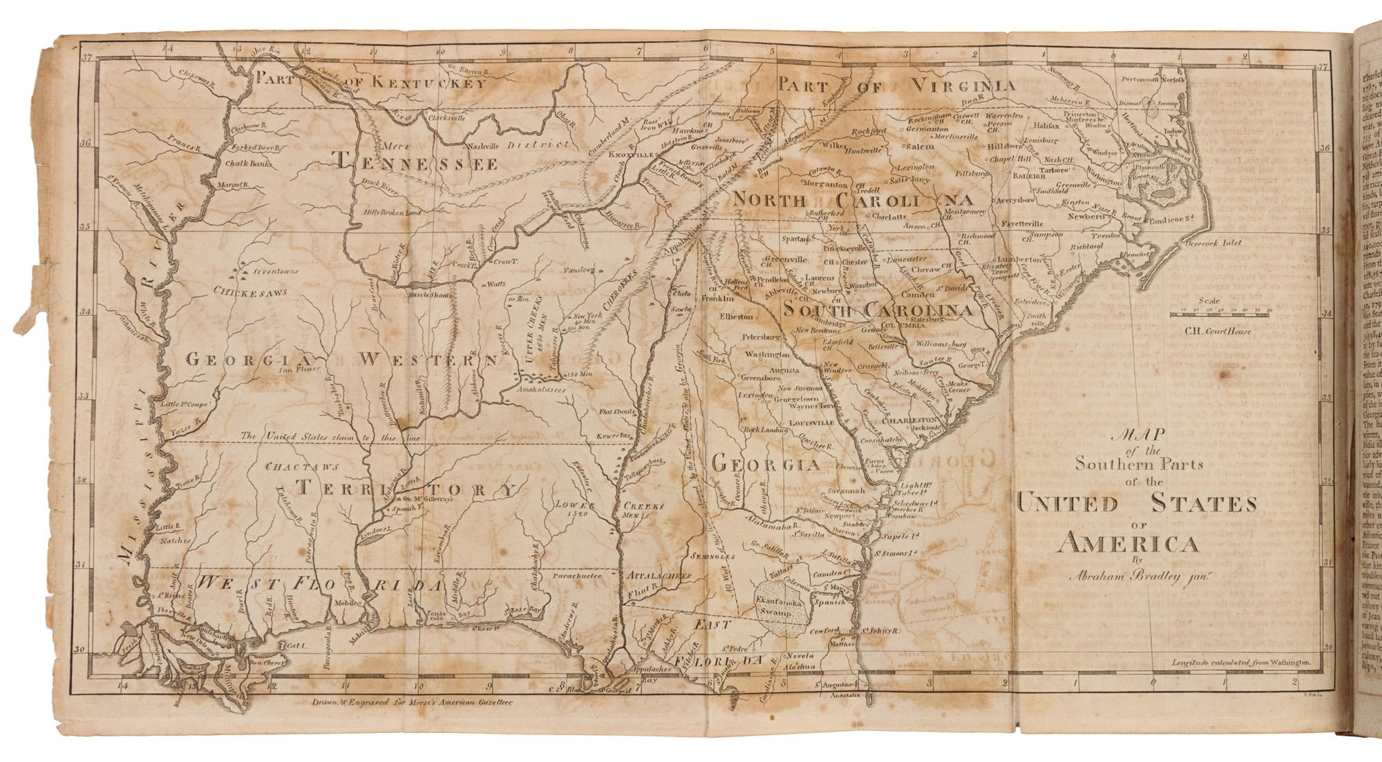 MORSE, Jedidiah (1761-1826). The American Gazetteer. Boston: S. Hall, 1797.