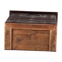 A Chippendale Fan-Carved Cherrywood Claw-and-Ball Foot Chest-on-Chest
