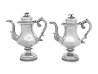Two American Silver Coffee Pots