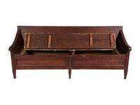 A Country Painted Pine Storage Bench