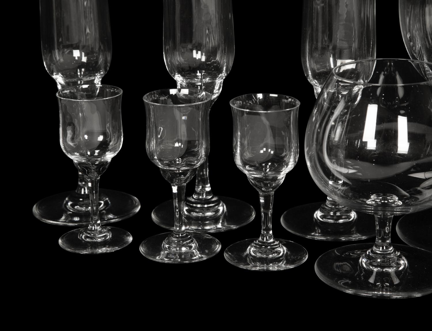 A Baccarat Stemware Service