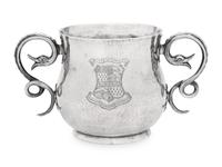 A Victorian Silver Caudle Cup