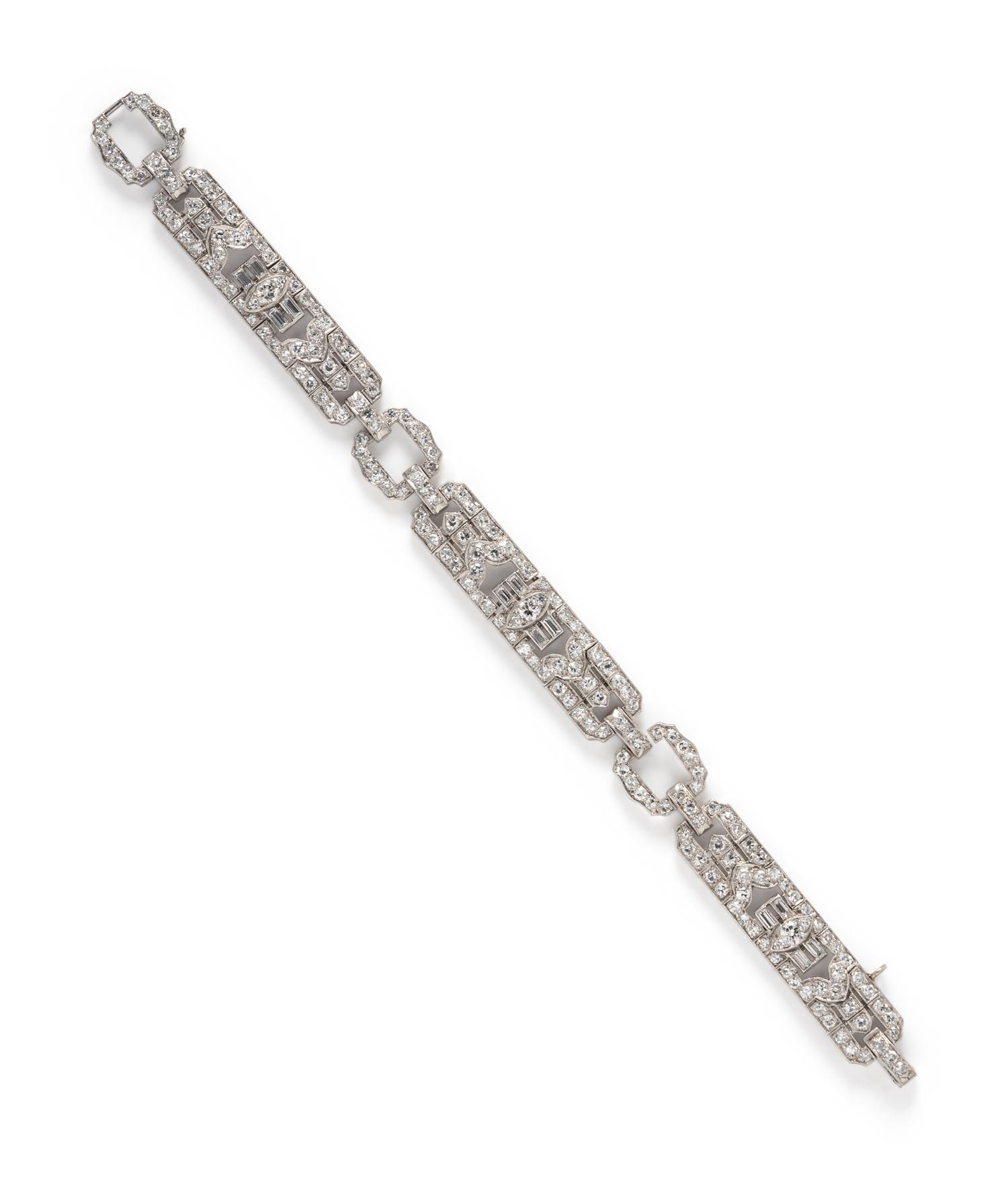 ART DECO, DIAMOND BRACELET