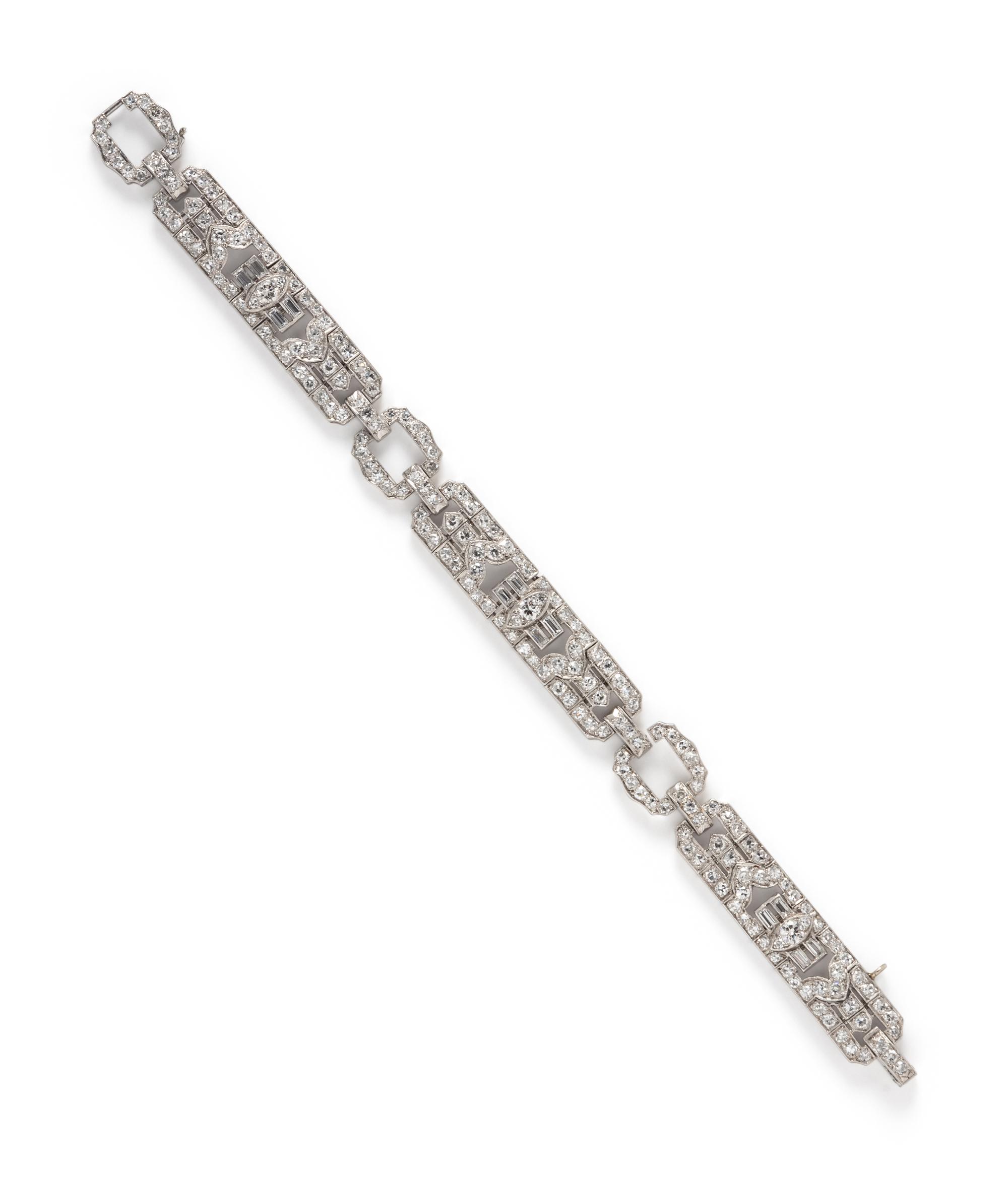 ART DECO, DIAMOND BRACELET