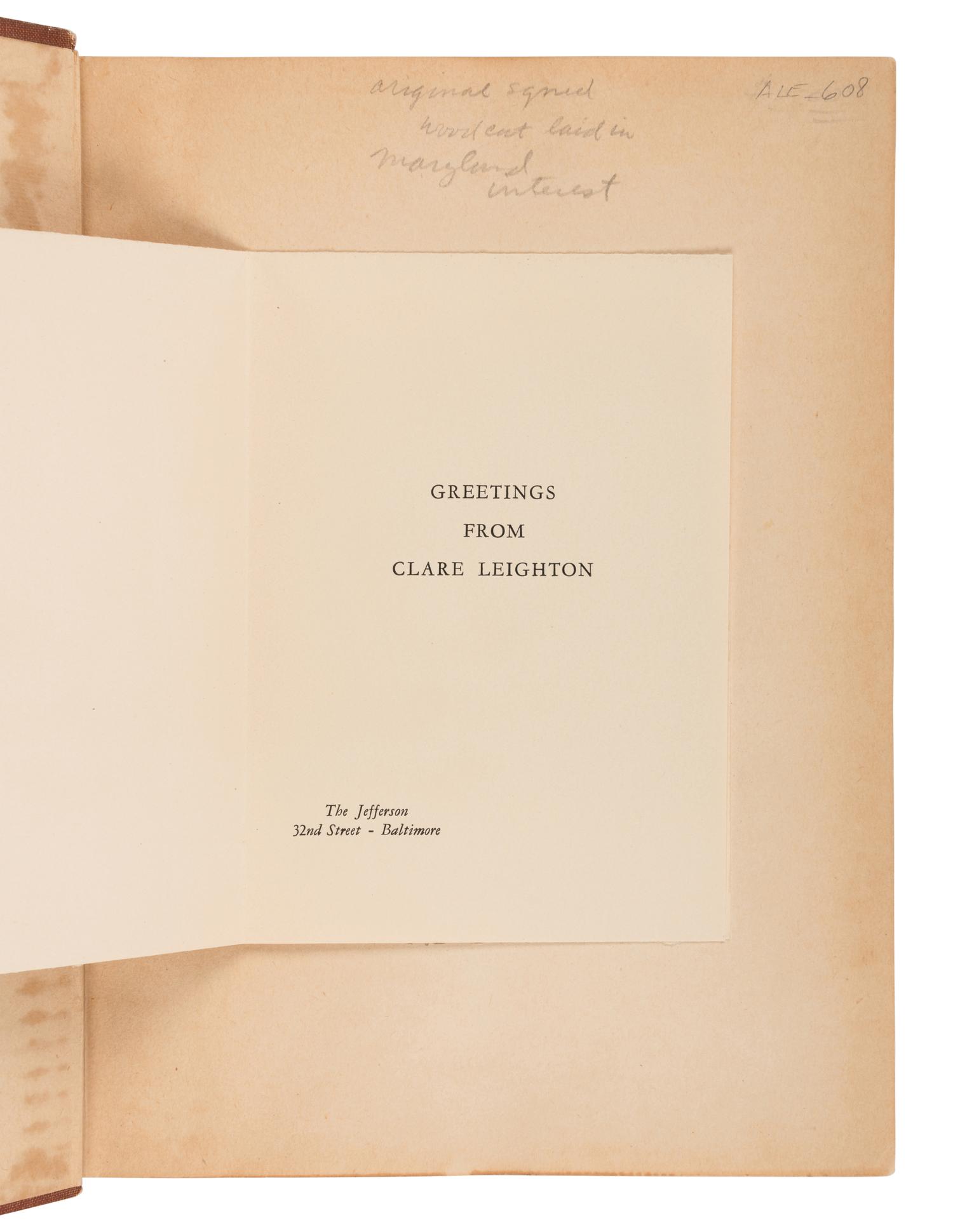 HARDY, Thomas (1830-1928). A group of 11 works by Hardy associated with female authors and artists, MANY SIGNED, including: