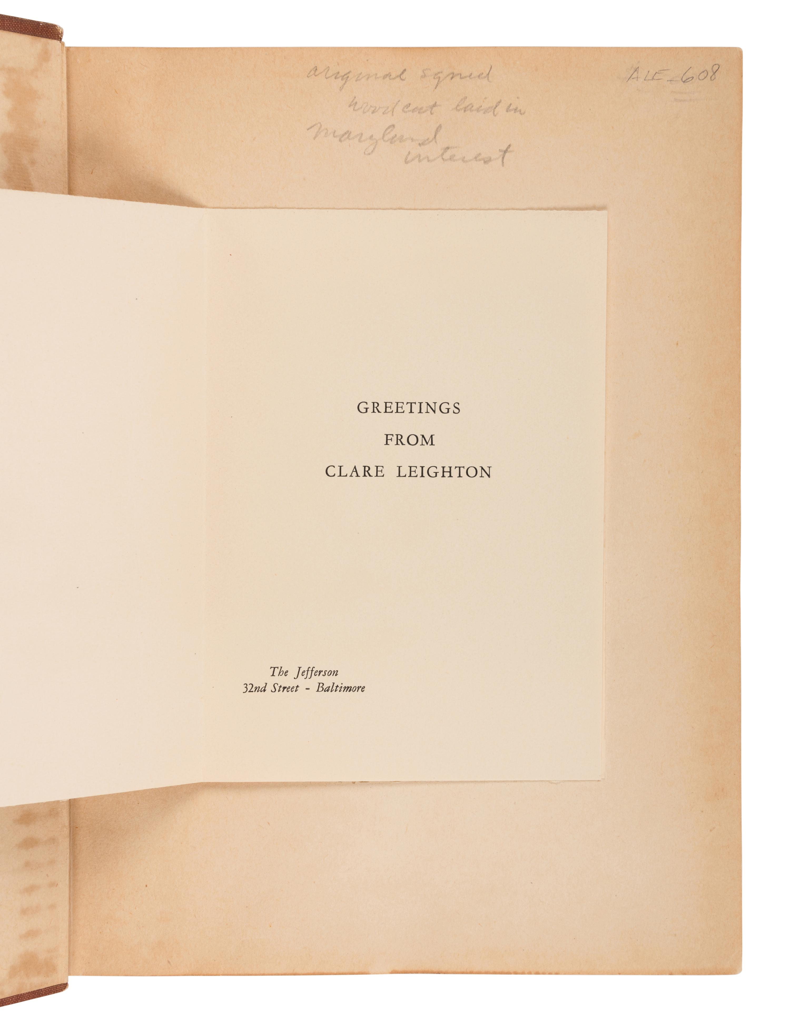 HARDY, Thomas (1830-1928). A group of 11 works by Hardy associated with female authors and artists, MANY SIGNED, including:
