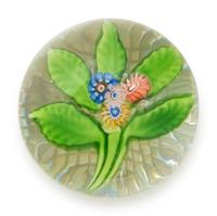 A Miniature Saint Louis Millefiori Nosegay Glass Paperweight