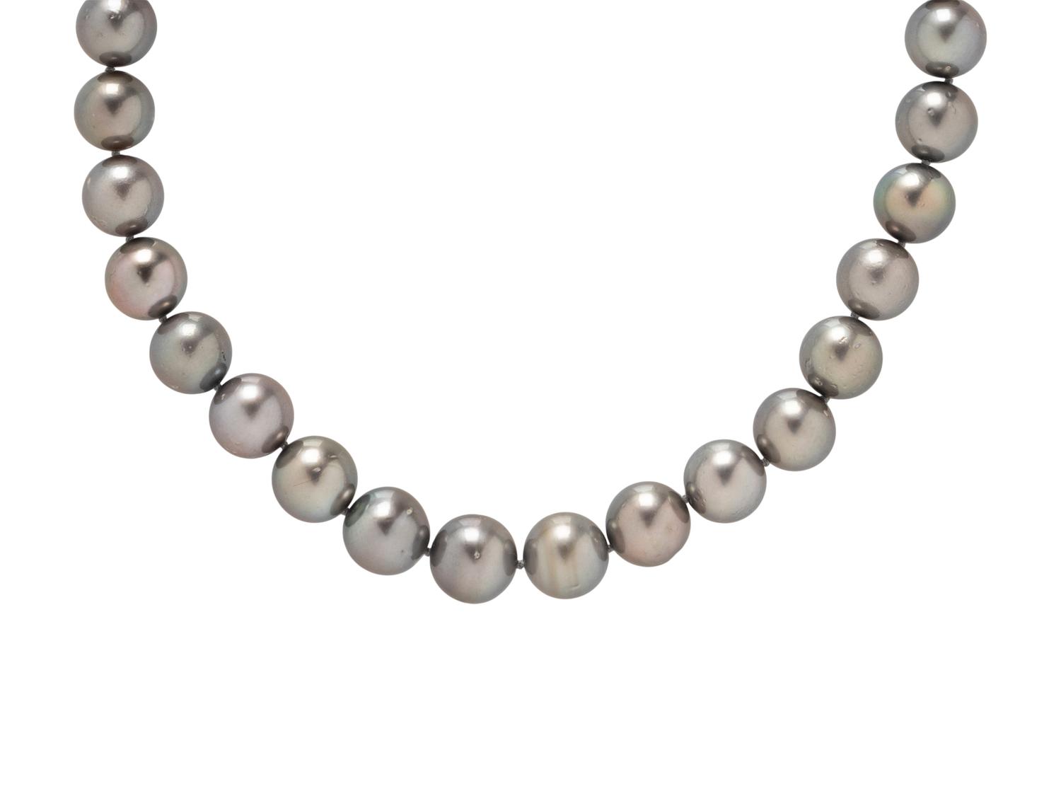 GRAY CULTURED PEARL NECKLACE