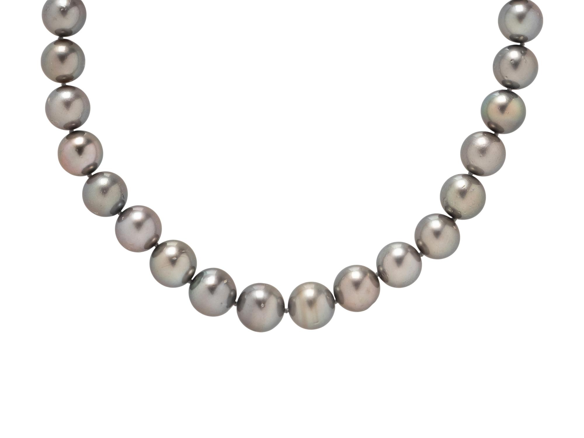 GRAY CULTURED PEARL NECKLACE