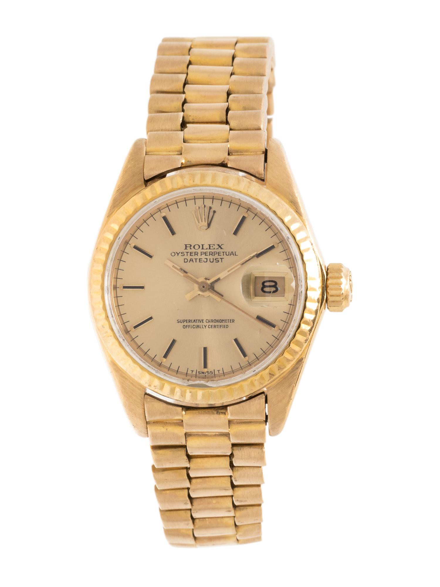 ROLEX, REF. 6917 18K YELLOW GOLD 'OYSTER PERPETUAL DATEJUST' WRISTWATCH, CIRCA 1982