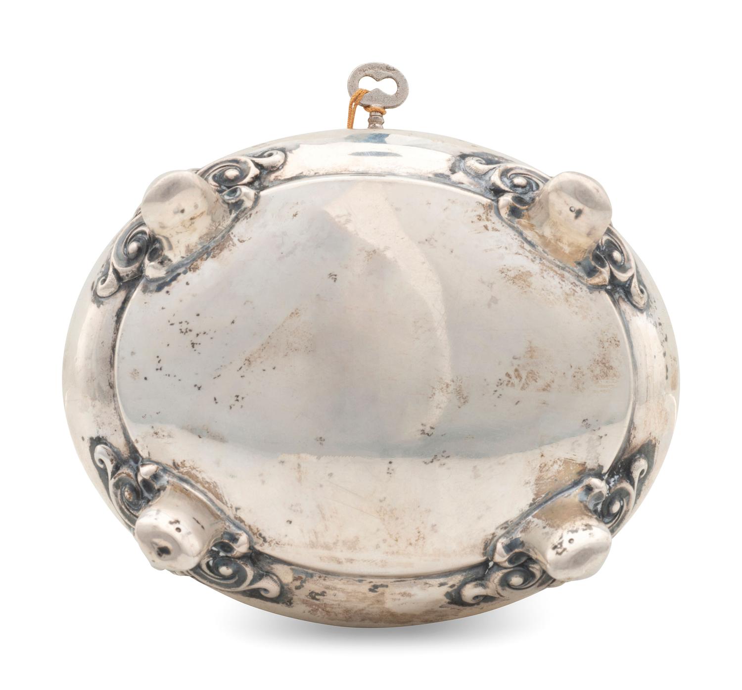 A Silver Tea Caddy